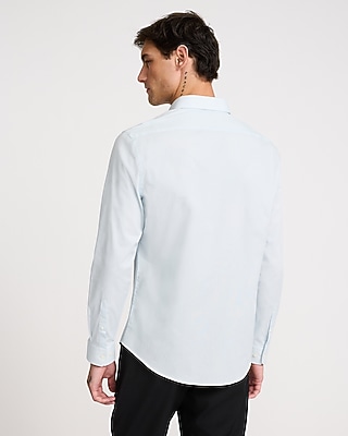 Slim Solid Cotton Stretch 1MX Dress Shirt