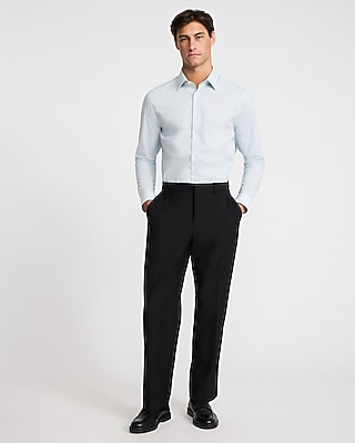 Slim Solid Cotton Stretch 1MX Dress Shirt