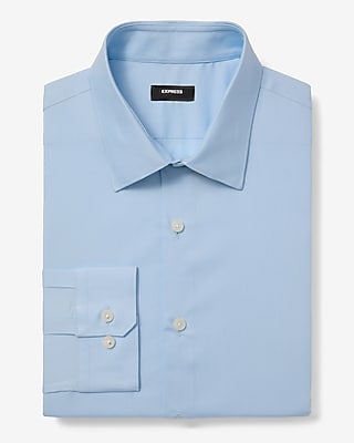 Slim Solid Cotton Stretch 1MX Dress Shirt