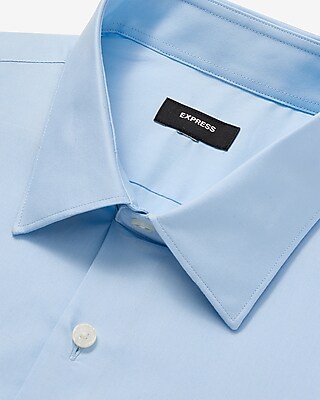 Slim Solid Cotton Stretch 1MX Dress Shirt