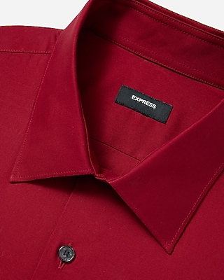 Slim Solid Cotton Stretch 1MX Dress Shirt