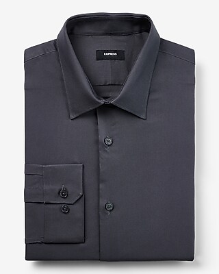 black dress shirt express The Black Tux Essential Dress Shirt In Black | Size: Medium