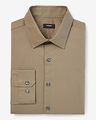 express dress shirt size chart Express Men's Extra Slim Solid Cotton Stretch 1Mx Dress Shirt in Black Small