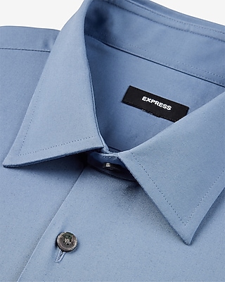 Extra Slim Solid Cotton Stretch 1MX Dress Shirt - image 2