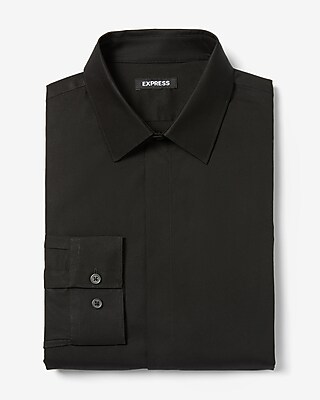 Classic Covered Placket Stretch 1MX Dress Shirt