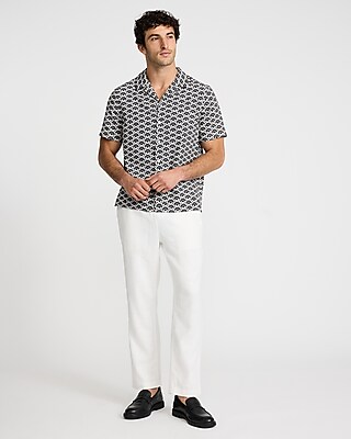 Textured Geo Short Sleeve Shirt
