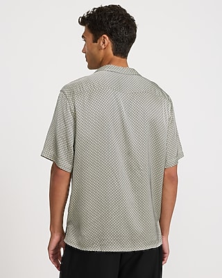 Mini Geo Print Short Sleeve Resort Shirt