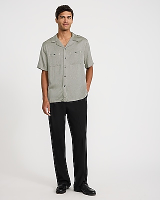 Mini Geo Print Short Sleeve Resort Shirt