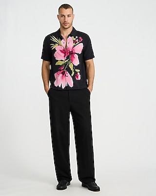 Seersucker Floral Short Sleeve Shirt