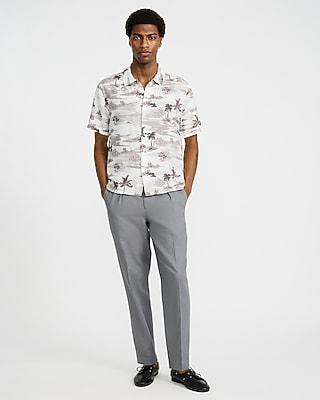Seersucker Tropical Island Short Sleeve Shirt