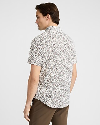 Mini Floral Wrinkle-Resistant Everyday Performance Short Sleeve Shirt