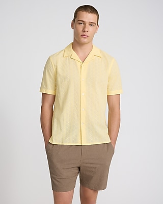 express yellow dress shirt Slim Stretch Modern Tech 1mx Dress Shirt