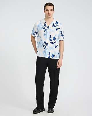 Floral Camp Collar Short Sleeve Shirt