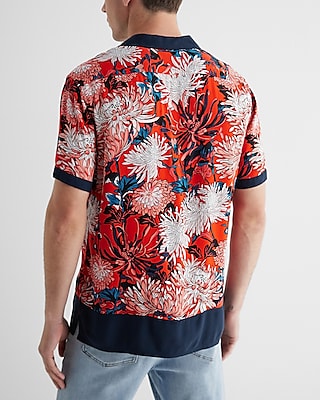 Floral Rayon Short Sleeve Shirt