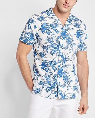 express mens floral shirt