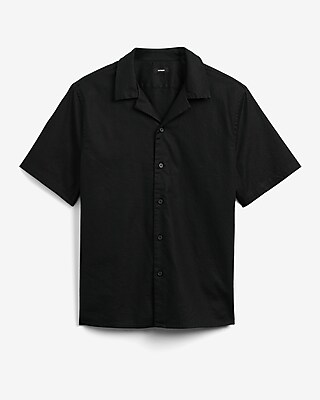 Linen-Blend Short Sleeve Shirt - image 4