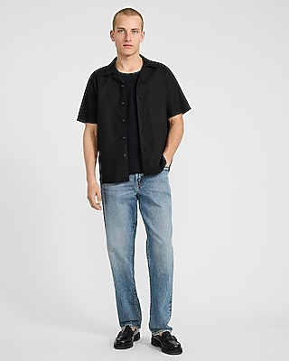Linen-Blend Short Sleeve Shirt - image 3