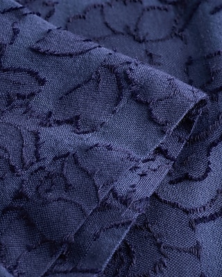 Embroidered Floral Cotton Short Sleeve Shirt