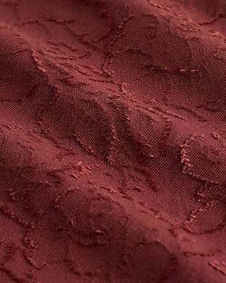 Embroidered Floral Cotton Short Sleeve Shirt