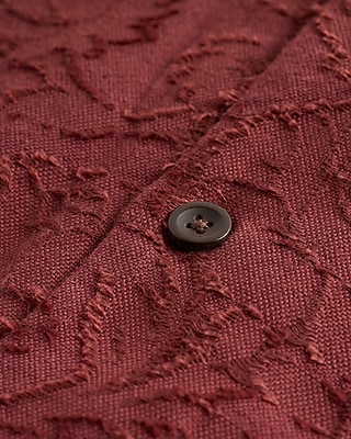 Embroidered Floral Cotton Short Sleeve Shirt