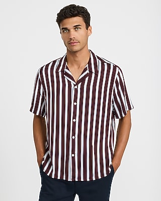 Striped Short Sleeve Resort Shirt