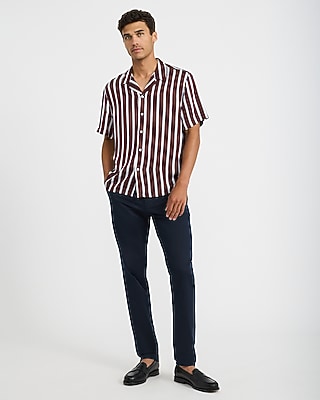 Striped Short Sleeve Resort Shirt - thumbnail 3