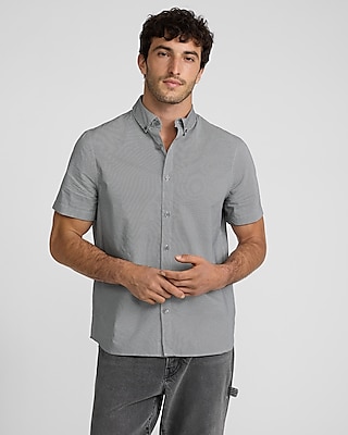 Mini Check Cotton Soft Wash Short Sleeve Shirt