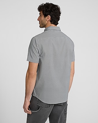 Mini Check Cotton Soft Wash Short Sleeve Shirt