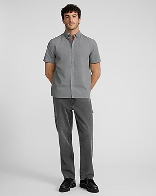 Mini Check Cotton Soft Wash Short Sleeve Shirt
