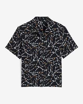 Seersucker Geo Twist Short Sleeve Shirt