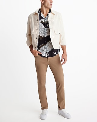 SS RAYON NESSAN BIRD PRINT:JET BLACK:S