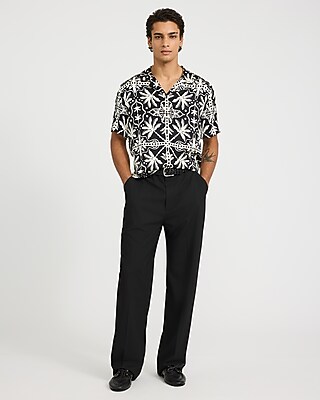 Abstract Palm Short Sleeve Resort Shirt