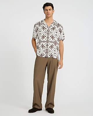 Abstract Palm Short Sleeve Resort Shirt