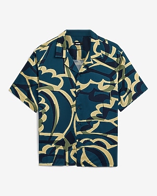 Abstract Geo Short Sleeve Resort Shirt