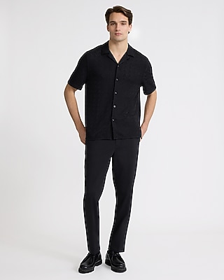 Textured Diamond Short Sleeve Shirt