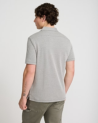 Triangle Geo Knit Jacquard Short Sleeve Shirt