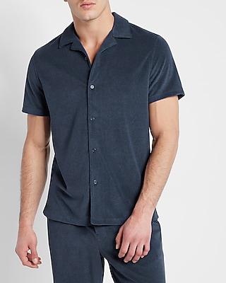 Solid Soft Terry Short Sleeve Shirt