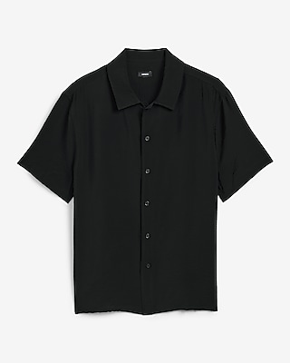 Textured Seersucker Short Sleeve Shirt