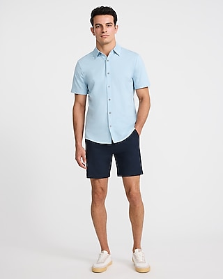 Mini Plaid Wrinkle-Resistant Everyday Performance Short Sleeve Dress Shirt