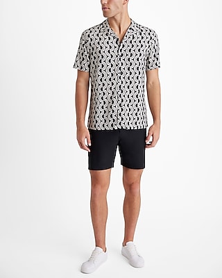 Geo Arches Rayon Short Sleeve Shirt