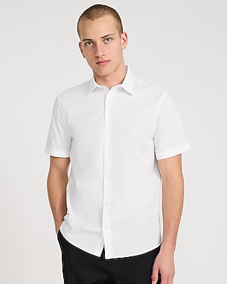 Slim Short Sleeve Cotton Stretch 1MX Dress Shirt