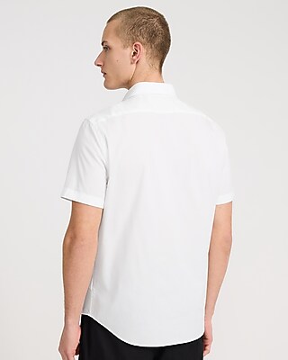 Slim Short Sleeve Cotton Stretch 1MX Dress Shirt