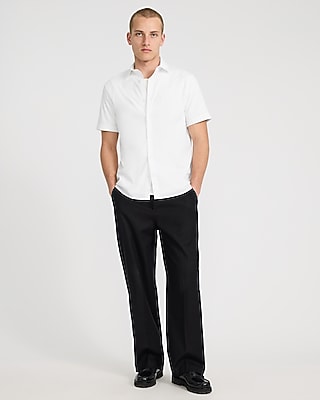 Slim Short Sleeve Cotton Stretch 1MX Dress Shirt