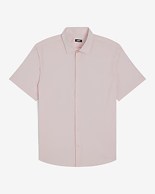 Slim Short Sleeve Cotton Stretch 1MX Dress Shirt