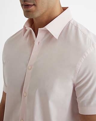 Slim Short Sleeve Cotton Stretch 1MX Dress Shirt