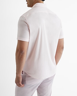 Slim Short Sleeve Cotton Stretch 1MX Dress Shirt