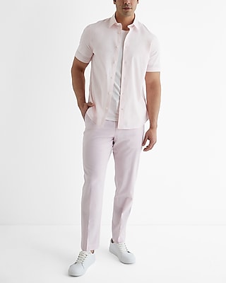 Slim Short Sleeve Cotton Stretch 1MX Dress Shirt