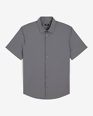 Slim Short Sleeve Cotton Stretch 1MX Dress Shirt