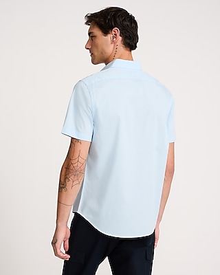 Slim Short Sleeve Cotton Stretch 1MX Dress Shirt