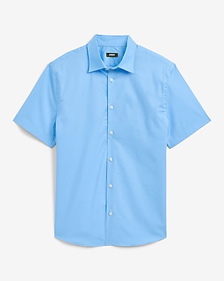 Slim Short Sleeve Cotton Stretch 1MX Dress Shirt